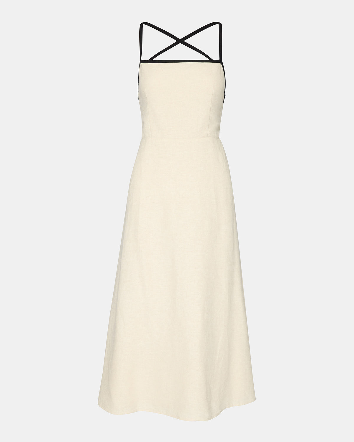 RIYAN Natural Women's Flowy Strappy Crossback Maxi Dress - Steve Madden