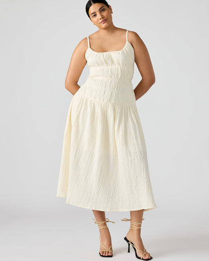 TOBY Ivory Maxi Flowy Bow Women's Dress - Steve Madden