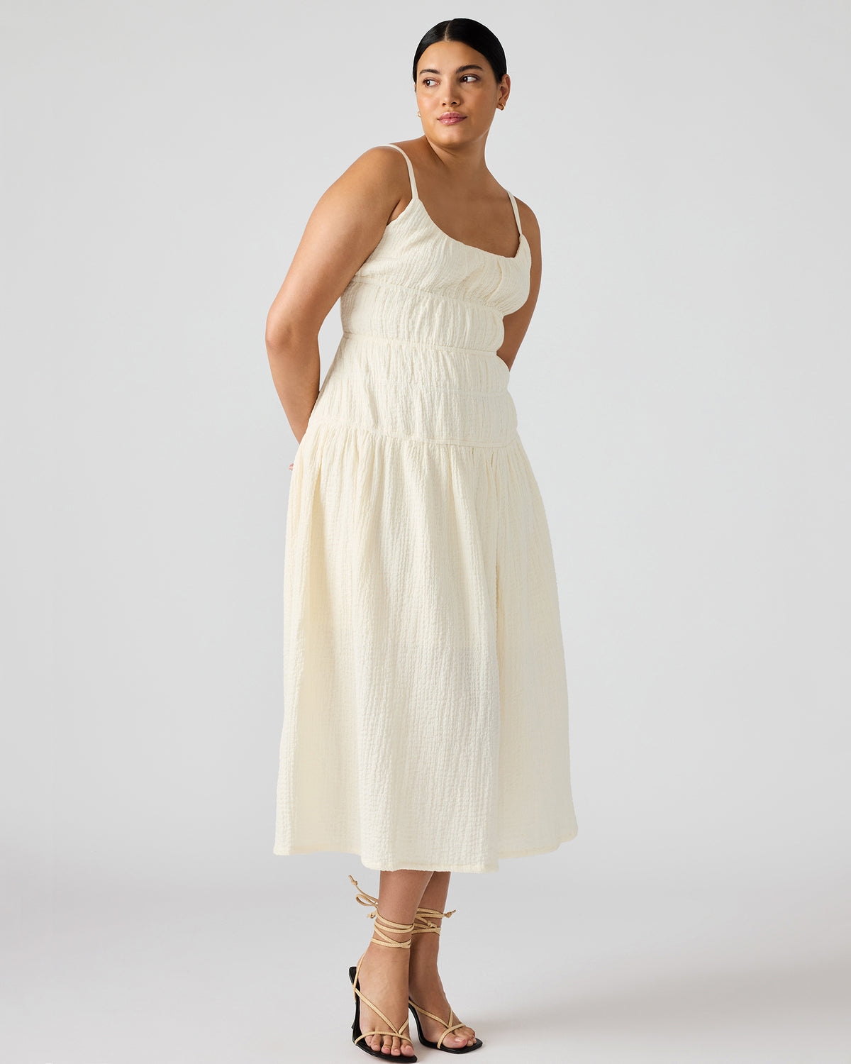 TOBY Ivory Maxi Flowy Bow Women's Dress - Steve Madden