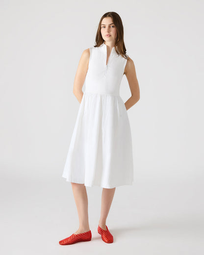 BERLIN White Women's Mock Neck Midi Dress - Steve Madden