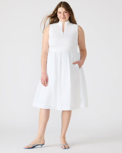 BERLIN White Women's Mock Neck Midi Dress - Steve Madden