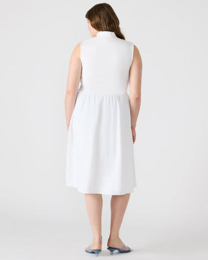 BERLIN White Women's Mock Neck Midi Dress - Steve Madden