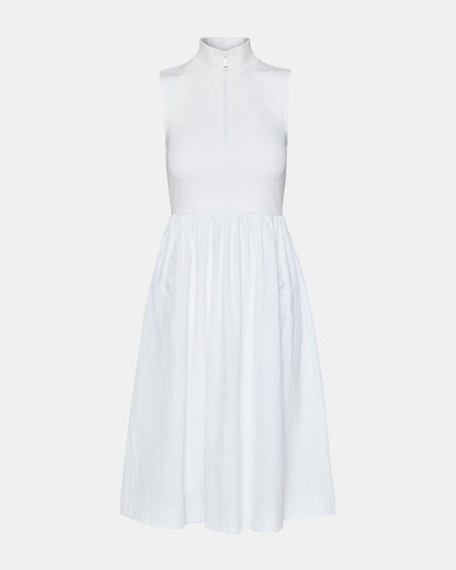 BERLIN White Women's Mock Neck Midi Dress - Steve Madden