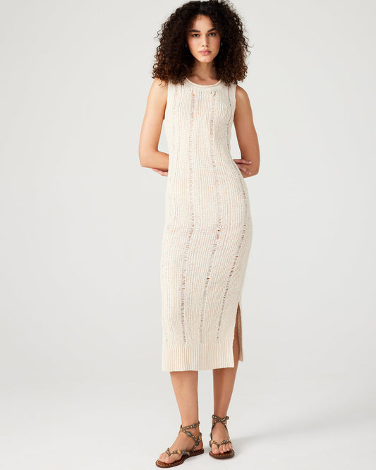 AMIRAH Sweater Dress Beige | Women's Knit Bodycon Dresses - Steve Madden