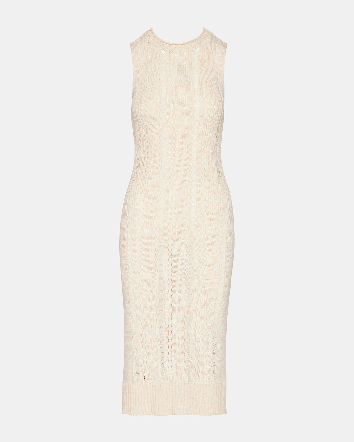 AMIRAH Sweater Dress Beige | Women's Knit Bodycon Dresses - Steve Madden
