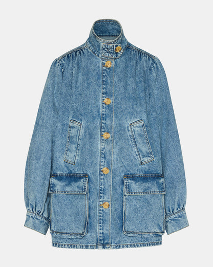 MARCELINE Denim Forever Blue Button-Up Long-Sleeved Women's Jacket - Steve Madden