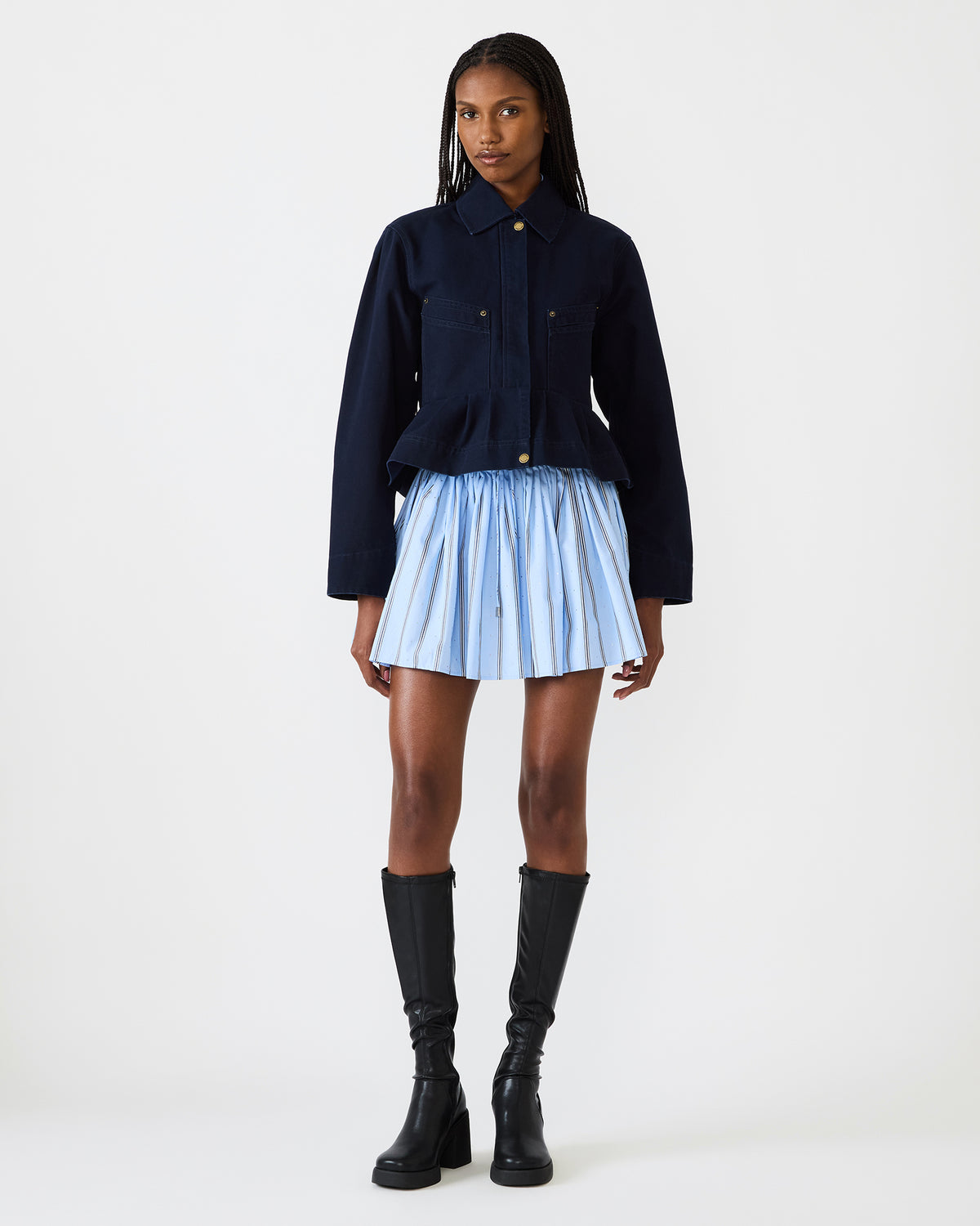 SLOAN Midnight Sky Long-Sleeved Zip-Up Women's Jacket - Steve Madden