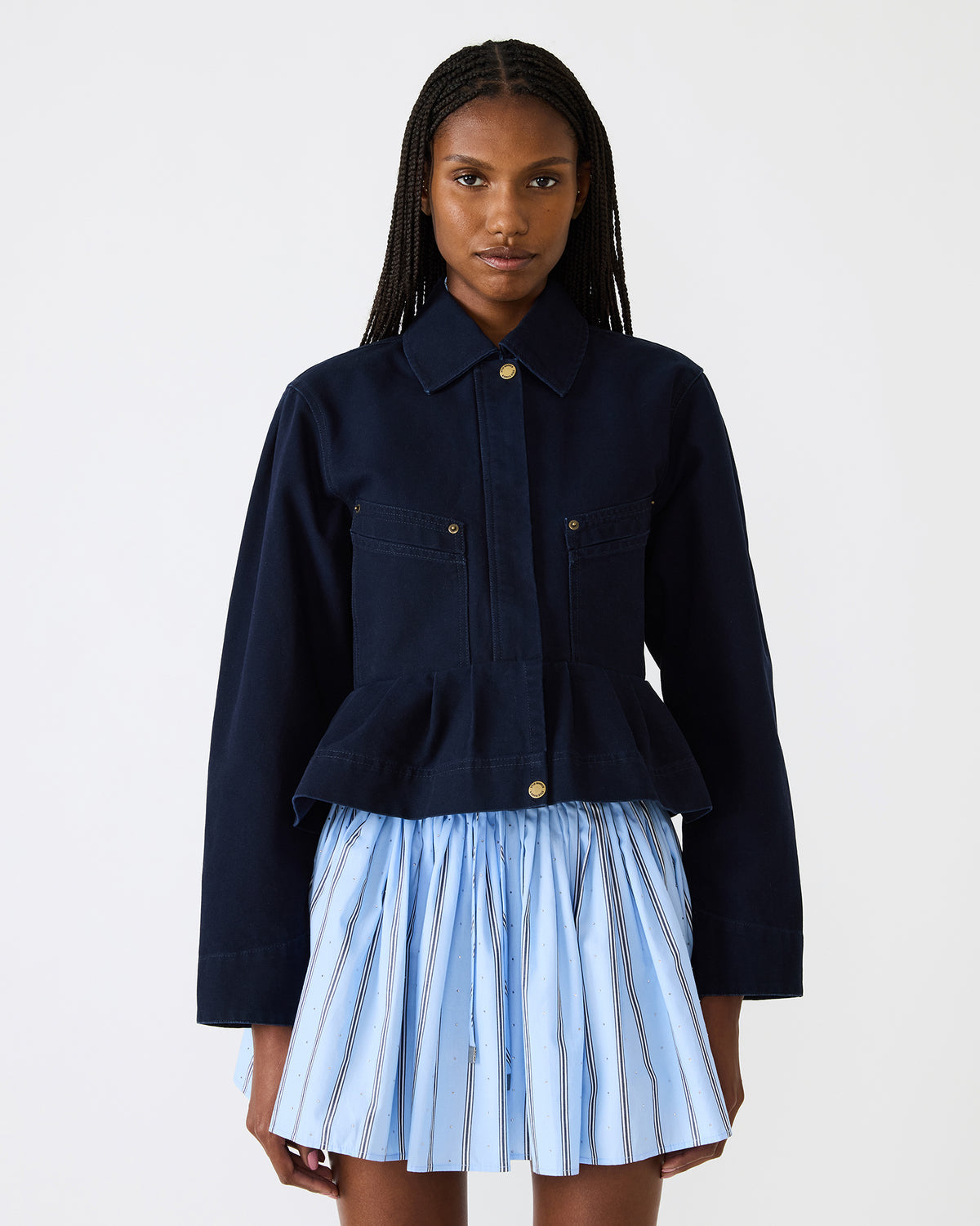 SLOAN Midnight Sky Long-Sleeved Zip-Up Women's Jacket - Steve Madden