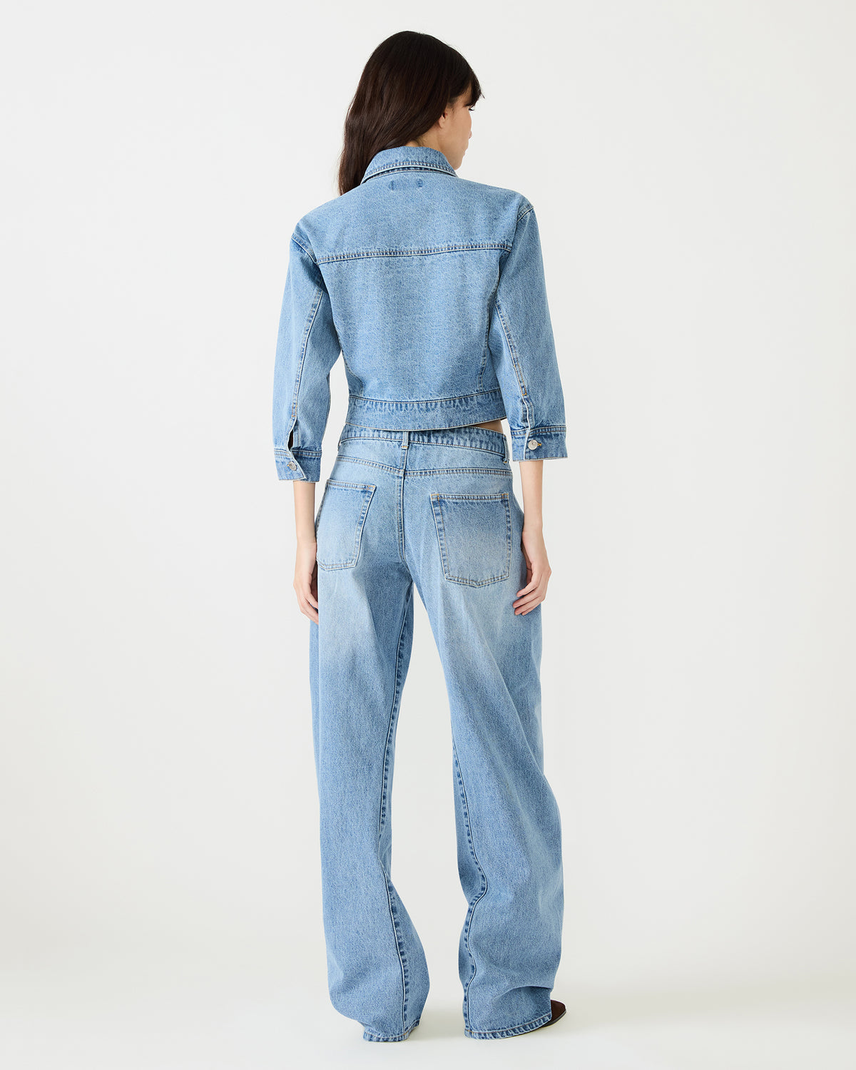 RALEIGH Forever Blue Long-Sleeved Button-Up Denim Women's Jacket - Steve Madden