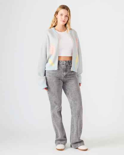 JENA Multi Long-Sleeved Zip-Up Women's Sweater Jacket - Steve Madden