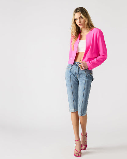 SERENEA Hot Pink Women's Long-Sleeved Open-Front Blazer - Steve Madden