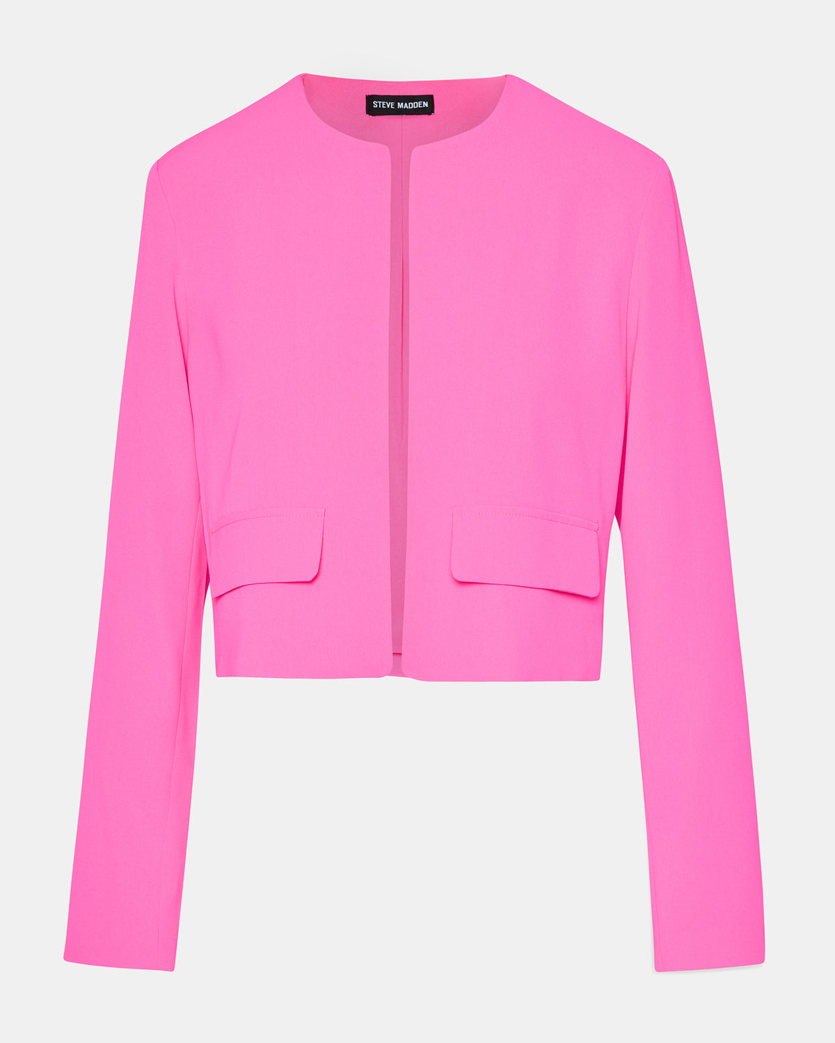 SERENEA Hot Pink Women's Long-Sleeved Open-Front Blazer - Steve Madden