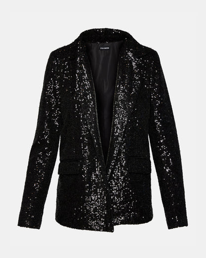 PAYTON Sequin Blazer Black | Women's Blazers - Steve Madden