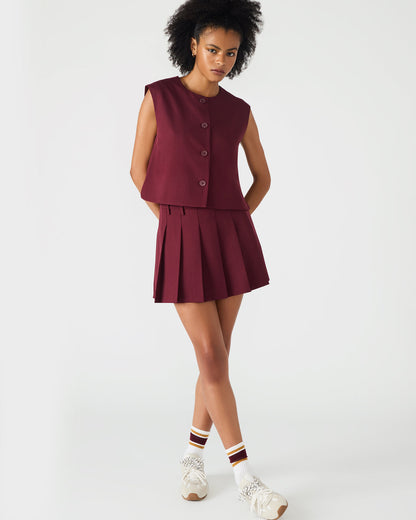 ALESSA Wine Button-Up Women's Top - Steve Madden