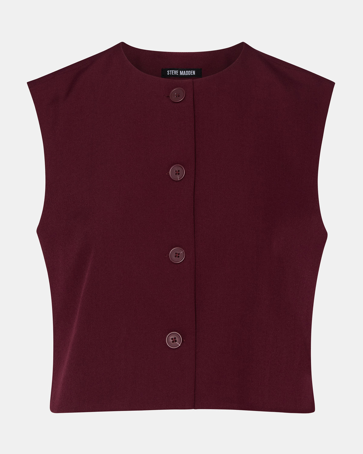 ALESSA Wine Button-Up Women's Top - Steve Madden