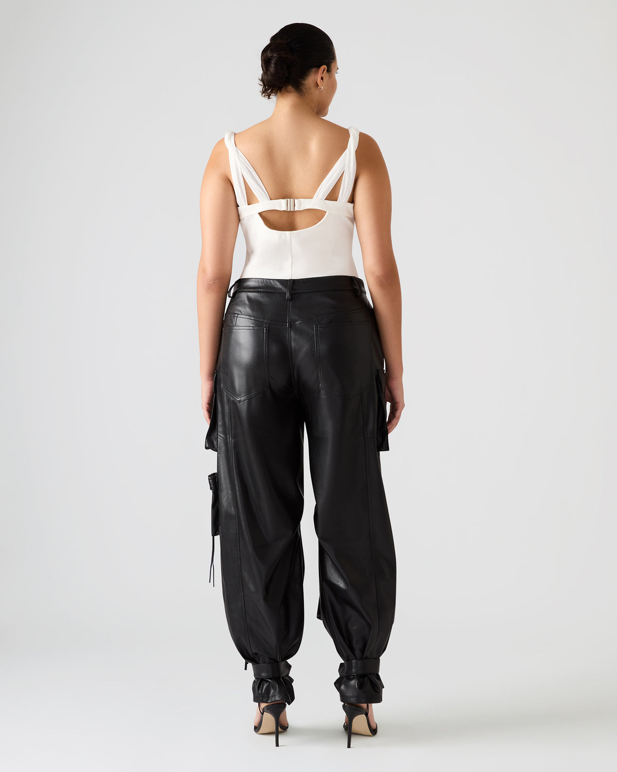 ADDISYN Antique V-neck Sleeveless Mesh Women's Top - Steve Madden