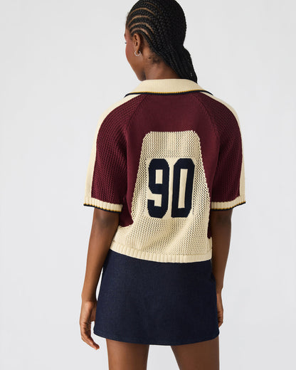AXON Multi Short-Sleeved Knit Sweater Women's Top - Steve Madden