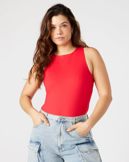NICO Red Women's Contour Stretch Bodysuit - Steve Madden