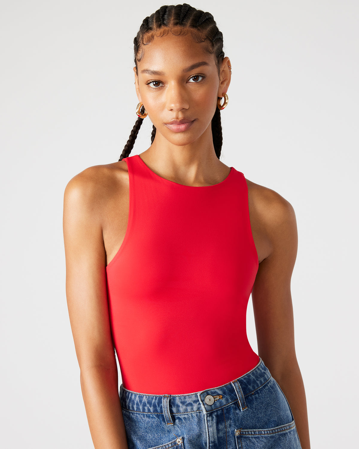 NICO Red Women's Contour Stretch Bodysuit - Steve Madden