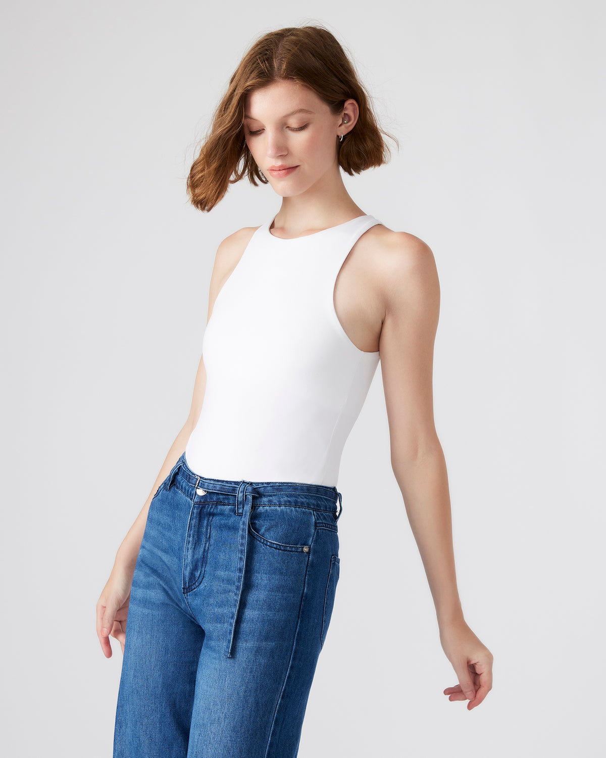 NICO White Women's Contour Stretch Bodysuit - Steve Madden