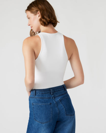 NICO White Women's Contour Stretch Bodysuit - Steve Madden