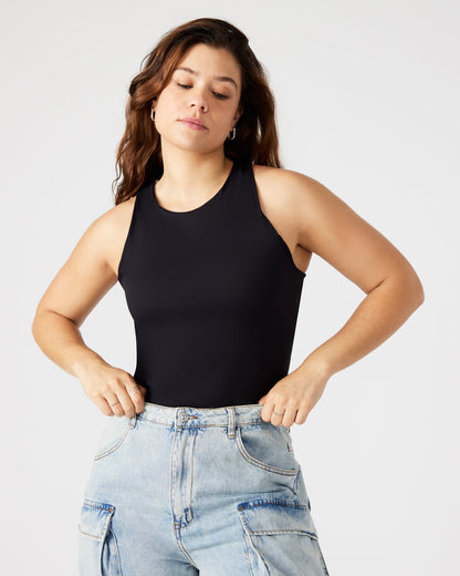 NICO Black Women's Contour Stretch Bodysuit - Steve Madden
