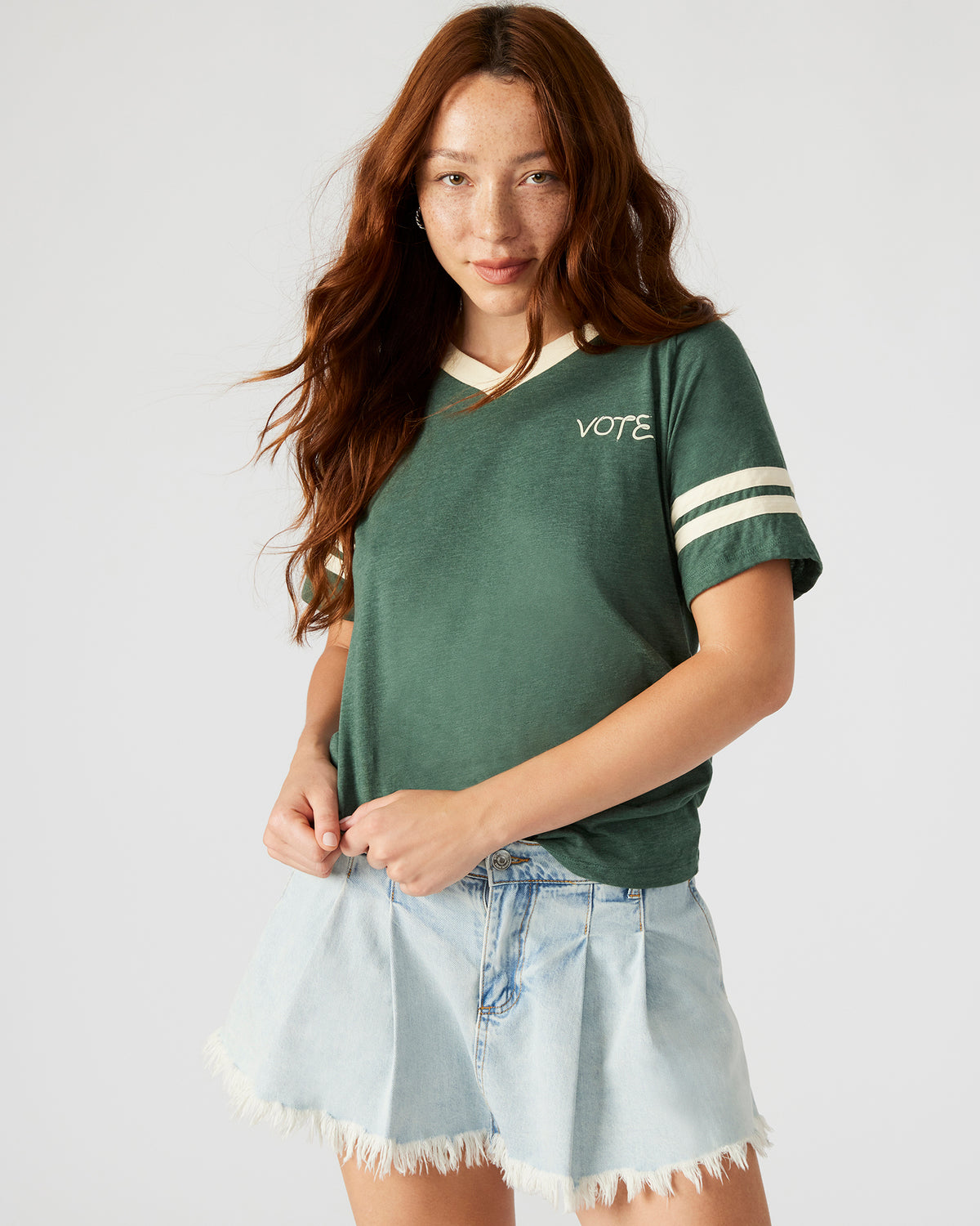 VOTE Green Unisex Short Sleeve Tee - Steve Madden