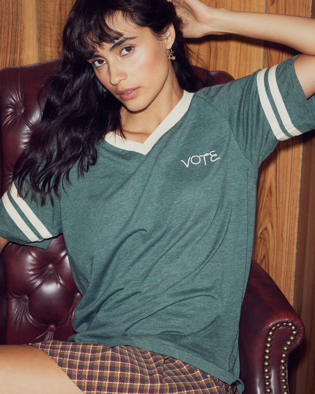 VOTE Green Unisex Short Sleeve Tee - Steve Madden