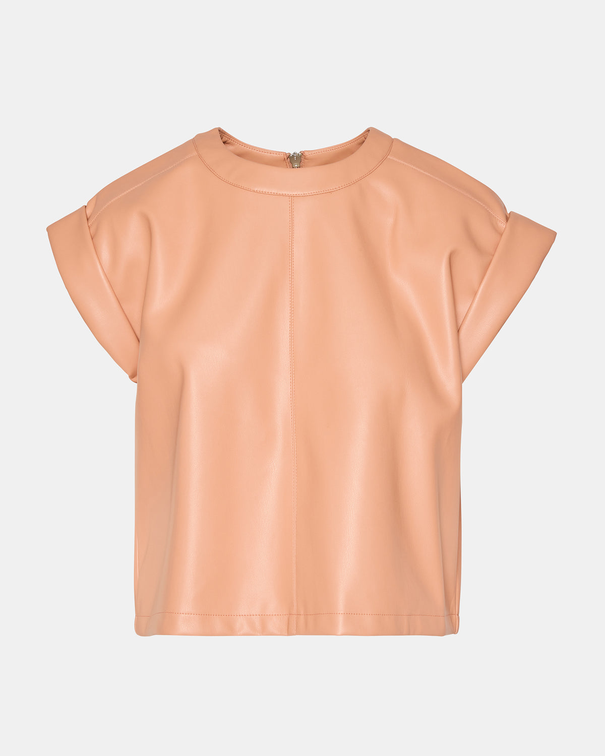 CAT Rose Women's Short-Sleeved Faux Leather Top - Steve Madden