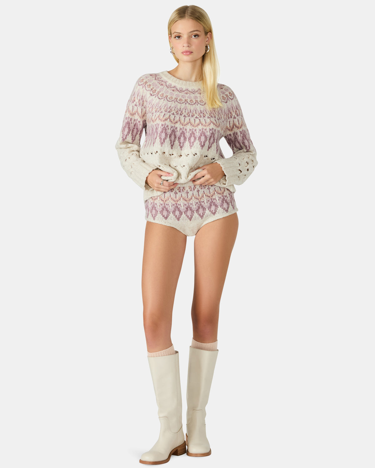 SUZETTE Multi Fair Isle Micro Women's Hot Shorts - Steve Madden