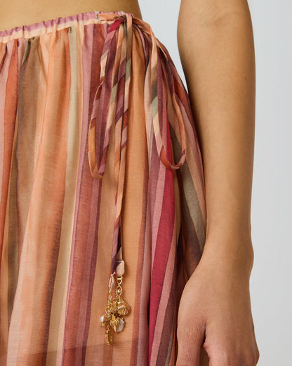 SHILLOH Stripe Detail Flowy Women's Maxi Skirt - Steve Madden