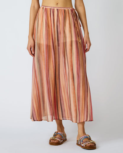 SHILLOH Stripe Detail Flowy Women's Maxi Skirt - Steve Madden