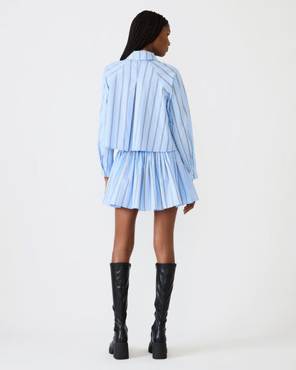 TYRIA Estate Blue Mini Tie-Front Women's Skirt - Steve Madden