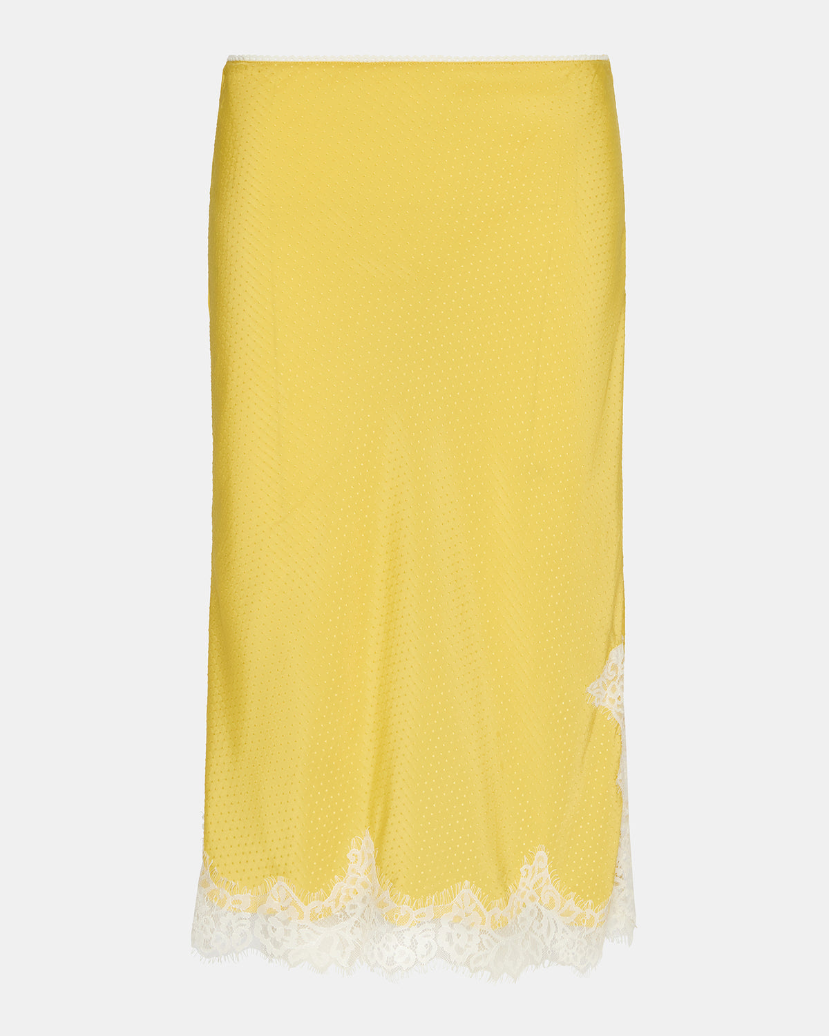 CINTHIA Golden Lime Lace Trime Women's Midi Skirt - Steve Madden