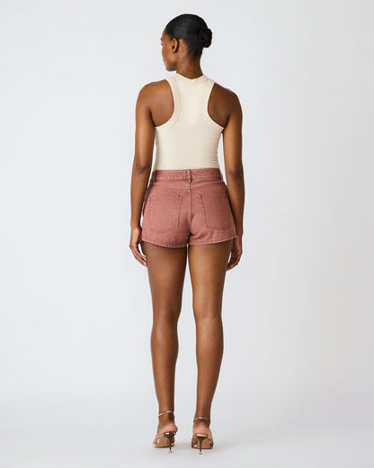 CALLISTO Rust Lace-Up Denim Women's Shorts - Steve Madden