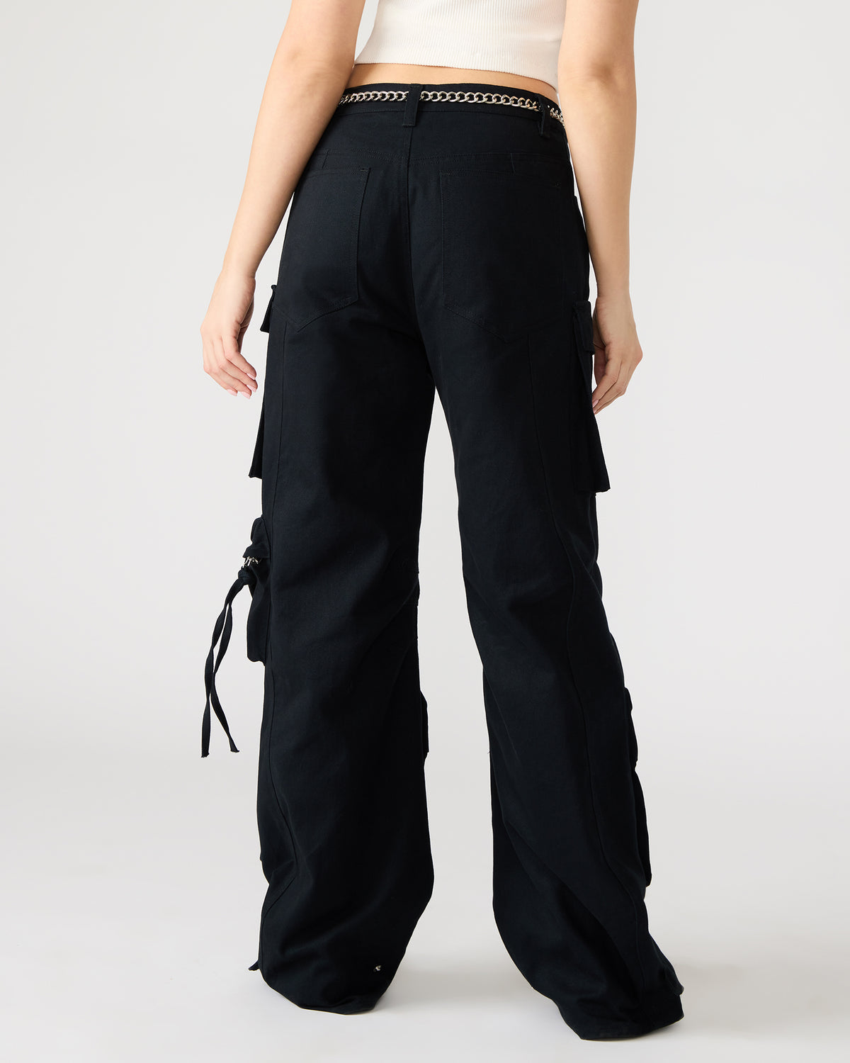 DUO Black Women's Utility Cargo Pants - Steve Madden