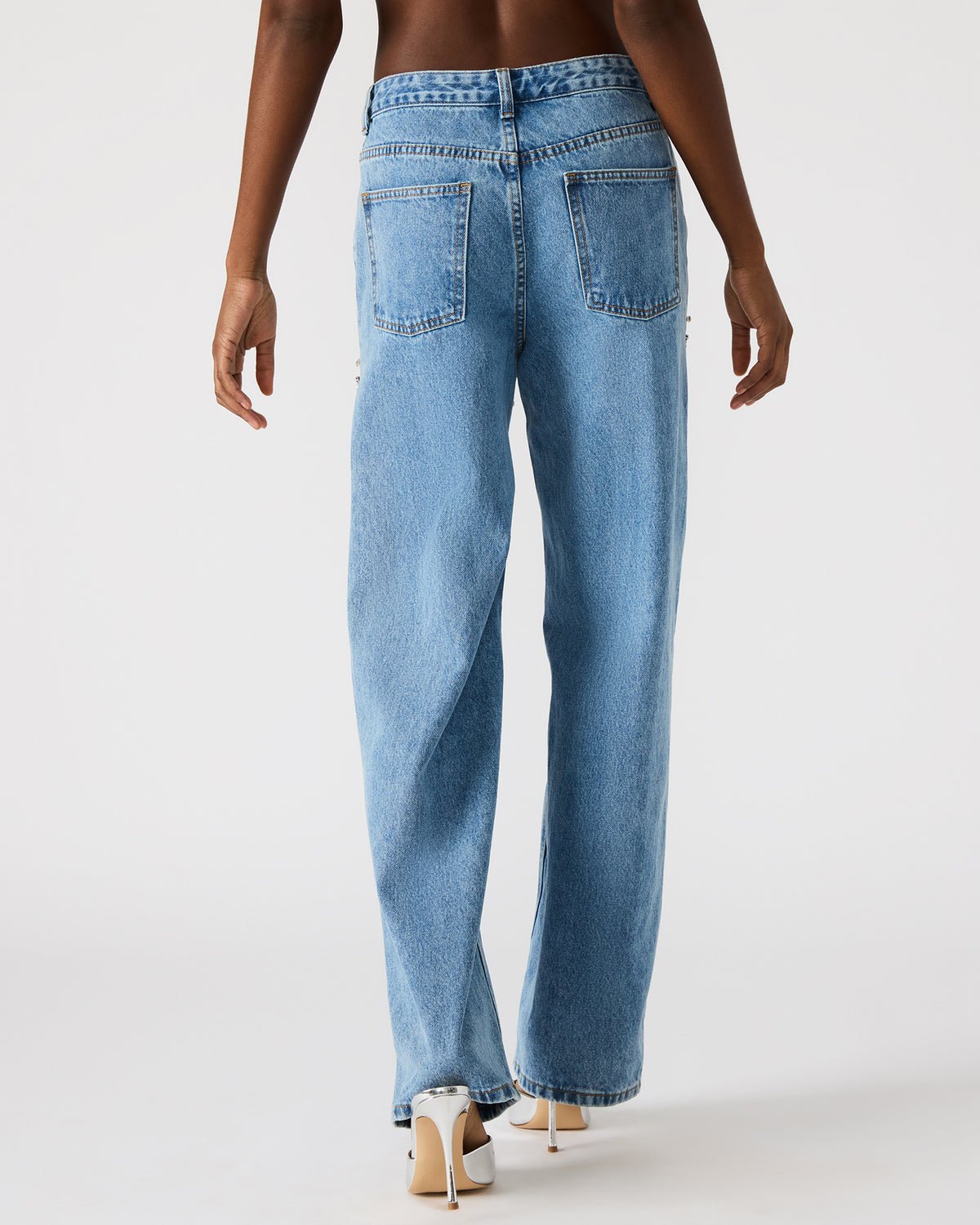 TAYLOR Jean Rhinestone Women's Cutout Jeans - Steve Madden