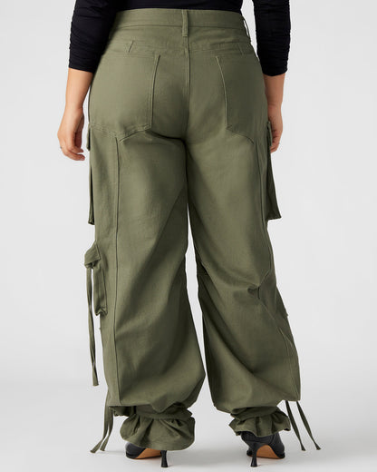 DUO Olive Women's Utility Cargo Pants - Steve Madden