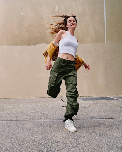 DUO Olive Women's Utility Cargo Pants - Steve Madden