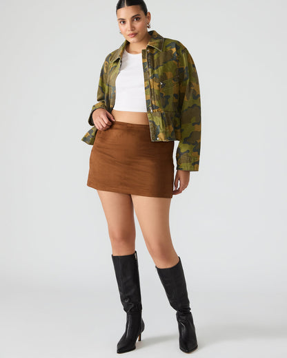 CINDI Skort Chicory Coffee Women's Mini Skort - Steve Madden