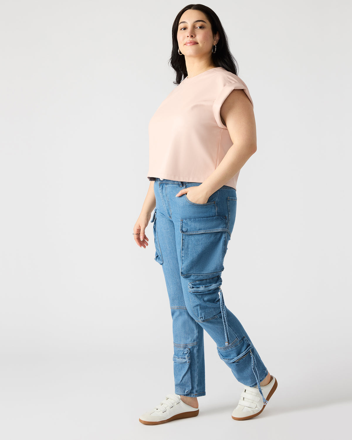 SKINNY DUO Denim Women's Skinny Cargo Pants - Steve Madden