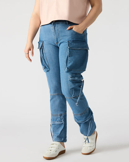 SKINNY DUO Denim Women's Skinny Cargo Pants - Steve Madden