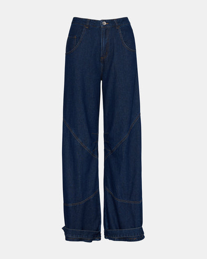 TRE Dark Denim Barrel Women's Jean - Steve Madden