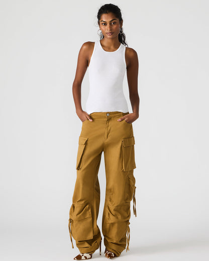 DUO Khaki Women's Utility Cargo Pants - Steve Madden
