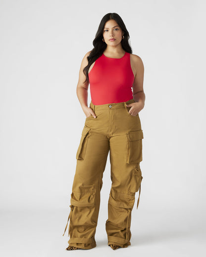 DUO Khaki Women's Utility Cargo Pants - Steve Madden