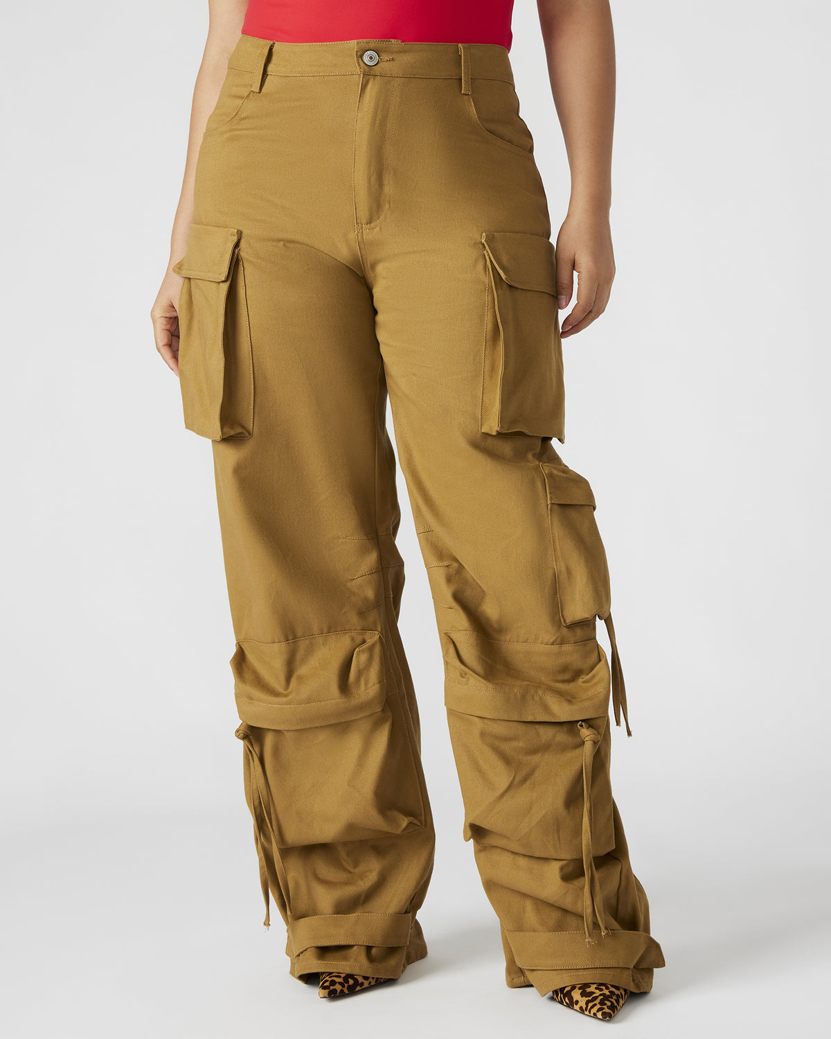 DUO Khaki Women's Utility Cargo Pants - Steve Madden