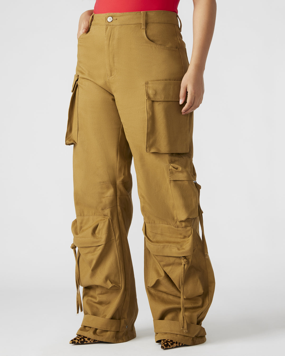 DUO Khaki Women's Utility Cargo Pants - Steve Madden
