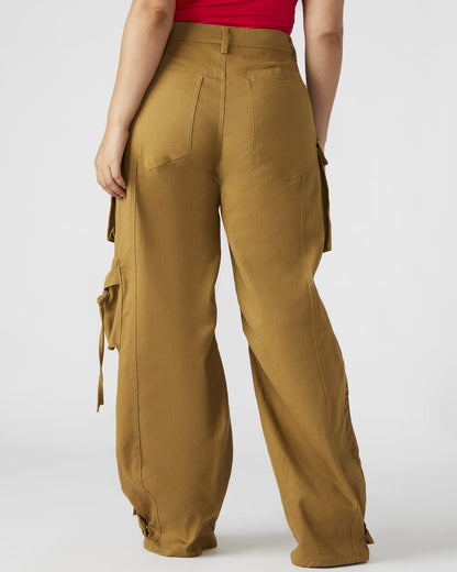 DUO Khaki Women's Utility Cargo Pants - Steve Madden