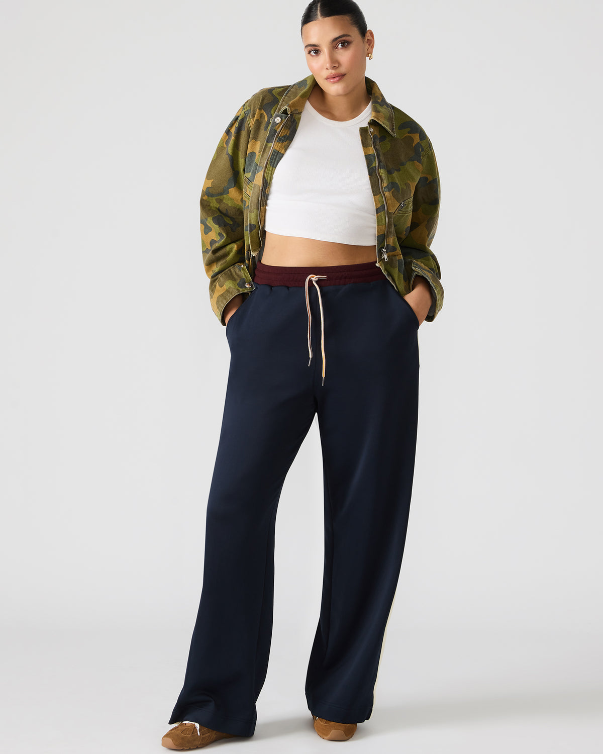 DAISY Midnight Athletic Tie-Front Matching Set Women's Pants - Steve Madden