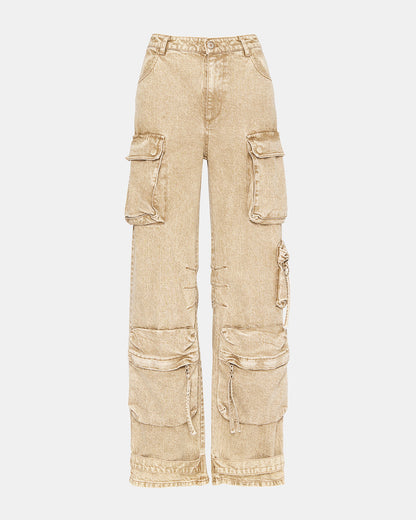 DUO Cafe Au Lait Women's Utility Cargo Pants - Steve Madden